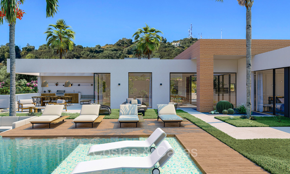 Moderne nieuwbouw villa´s te koop met prachtig zeezicht in Marbella, dicht bij de stranden en het centrum 72563