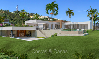 Moderne nieuwbouw villa´s te koop met prachtig zeezicht in Marbella, dicht bij de stranden en het centrum 72566 