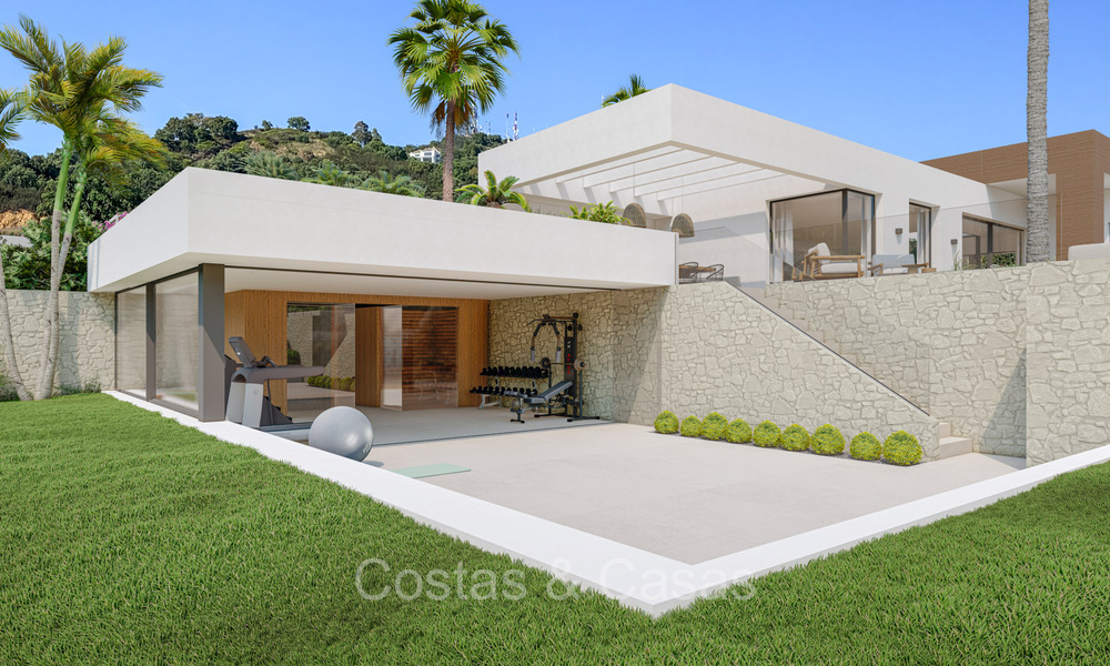 Moderne nieuwbouw villa´s te koop met prachtig zeezicht in Marbella, dicht bij de stranden en het centrum 72567