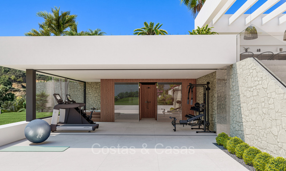 Moderne nieuwbouw villa´s te koop met prachtig zeezicht in Marbella, dicht bij de stranden en het centrum 72568