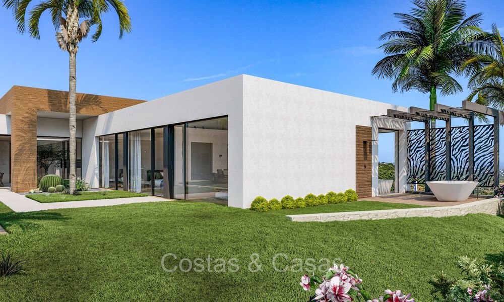 Moderne nieuwbouw villa´s te koop met prachtig zeezicht in Marbella, dicht bij de stranden en het centrum 72572