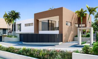 Moderne nieuwbouw villa´s te koop met prachtig zeezicht in Marbella, dicht bij de stranden en het centrum 72573 