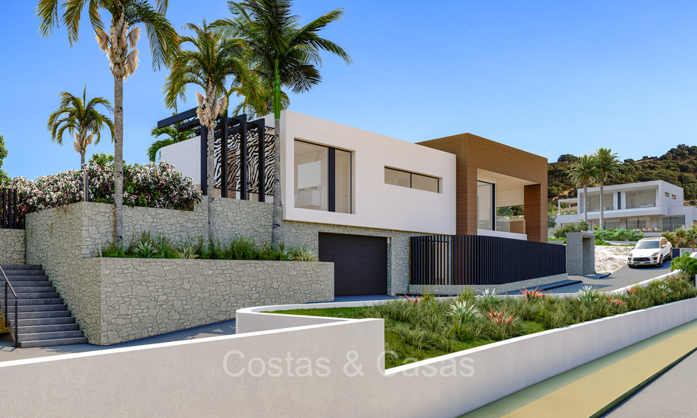 Moderne nieuwbouw villa´s te koop met prachtig zeezicht in Marbella, dicht bij de stranden en het centrum 72574