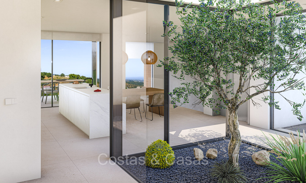 Moderne nieuwbouw villa´s te koop met prachtig zeezicht in Marbella, dicht bij de stranden en het centrum 72576
