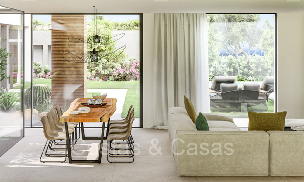 Moderne nieuwbouw villa´s te koop met prachtig zeezicht in Marbella, dicht bij de stranden en het centrum 72577
