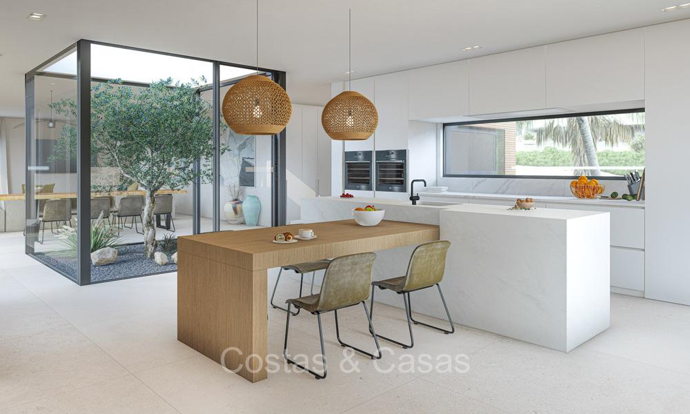Moderne nieuwbouw villa´s te koop met prachtig zeezicht in Marbella, dicht bij de stranden en het centrum 72578