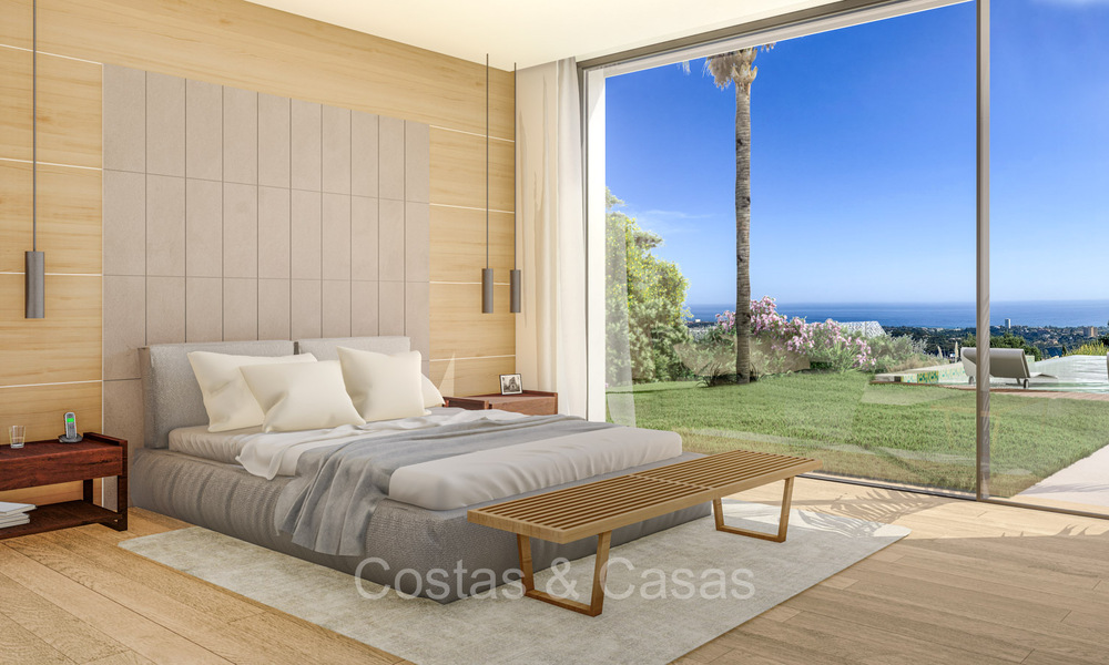 Moderne nieuwbouw villa´s te koop met prachtig zeezicht in Marbella, dicht bij de stranden en het centrum 72579