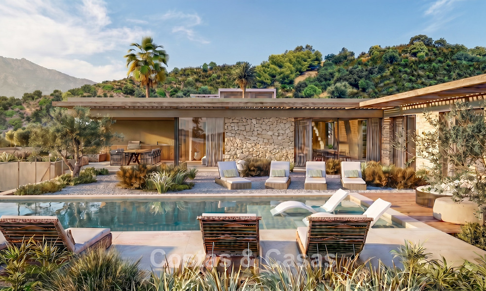 Moderne nieuwbouwvilla´s te koop met prachtig zeezicht in Marbella, dicht bij de stranden en het centrum 803964