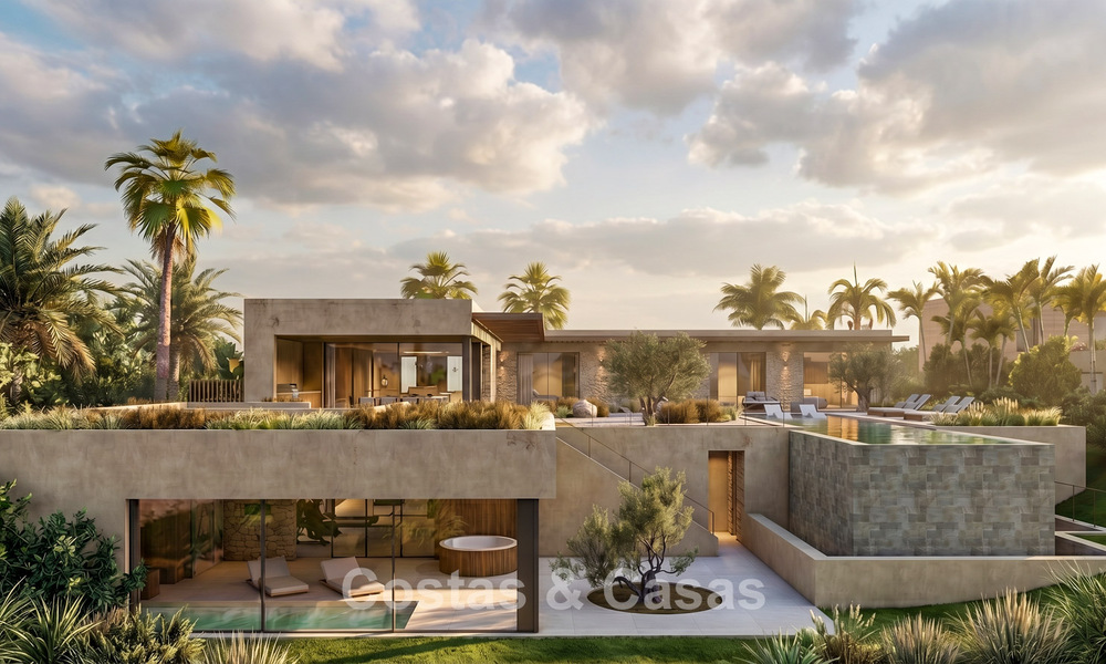 Moderne nieuwbouwvilla´s te koop met prachtig zeezicht in Marbella, dicht bij de stranden en het centrum 803969