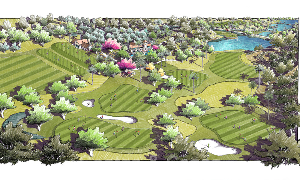 Bouwgronden voor nieuwbouw villa’s met spectaculair uitzicht op de golf, het meer, bergen en de zee tot aan Afrika, in een afgeschermd golfresort te koop in Benahavis - Marbella 61310