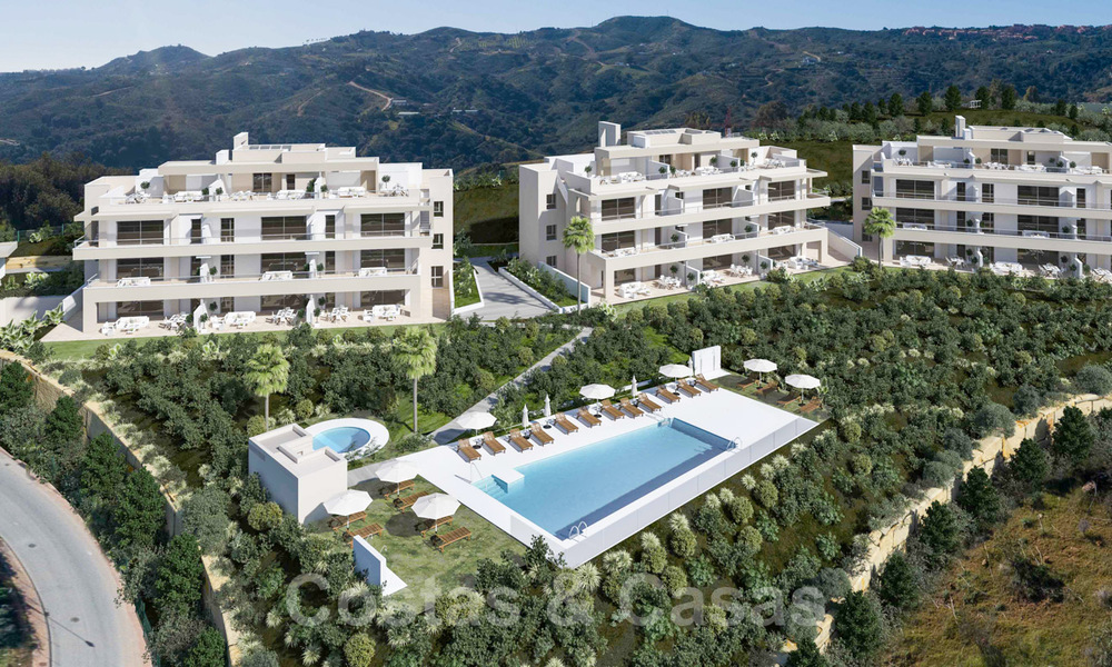Nieuwe moderne appartementen te koop met prachtig zee- golf- en bergzicht in golf resort in La Cala de Mijas - Costa del Sol 32598