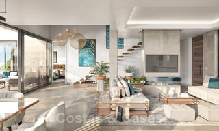 Nieuwbouw villa´s te koop in een moderne stijl met zeezicht op de New Golden Mile tussen Marbella en Estepona 33907 