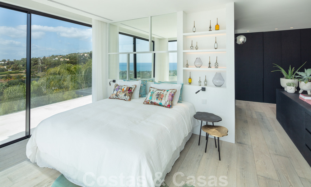 Moderne mediterrane design villa te koop met panoramisch zeezicht in Cascada de Camojan, Golden Mile, Marbella 34304