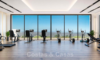Moderne nieuwbouwvilla´s te koop met panoramisch zeezicht, in een beveiligd resort met clubhuis en voorzieningen in Marbella - Benahavis 34330 