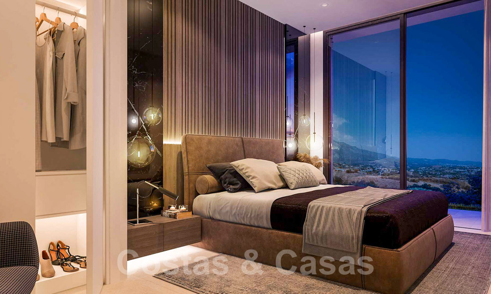 Moderne nieuwbouwvilla´s te koop met panoramisch zeezicht, in een beveiligd resort met clubhuis en voorzieningen in Marbella - Benahavis 34332
