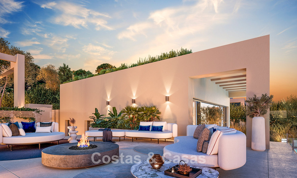 Moderne nieuwbouwvilla´s te koop met panoramisch zeezicht, in een beveiligd resort met clubhuis en voorzieningen in Marbella - Benahavis 63716