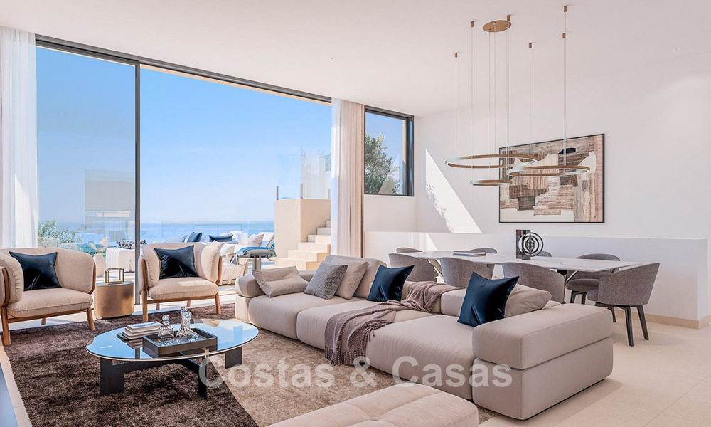 Moderne nieuwbouwvilla´s te koop met panoramisch zeezicht, in een beveiligd resort met clubhuis en voorzieningen in Marbella - Benahavis 63717