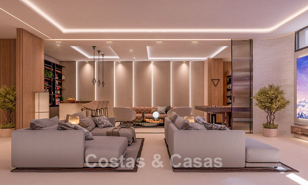 Moderne nieuwbouwvilla´s te koop met panoramisch zeezicht, in een beveiligd resort met clubhuis en voorzieningen in Marbella - Benahavis 63719