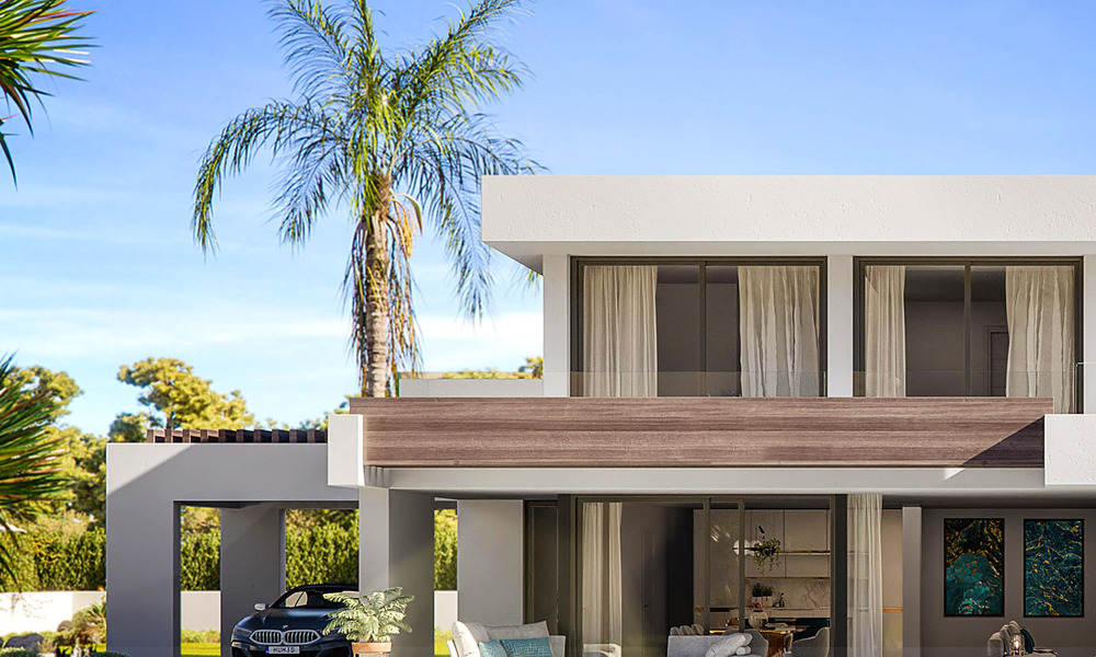 Moderne luxevilla’s te koop met open panoramisch zeezicht naar de Afrikaanse kust te koop in Manilva aan de Costa del Sol 34722