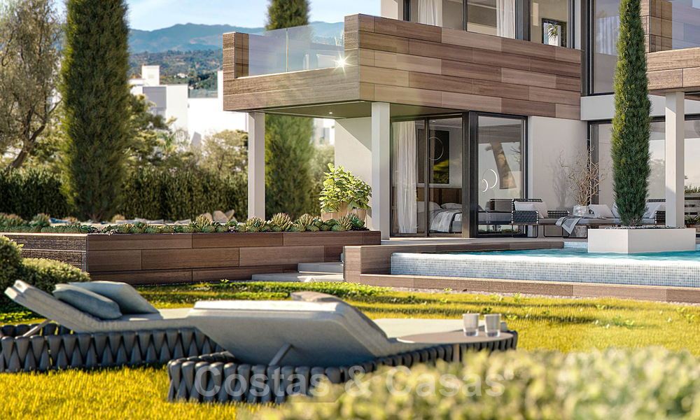 Nieuwe moderne luxevilla’s te koop met verbluffend panoramisch zeezicht langs de kustlijn tot aan Afrika in Manilva a/d Costa del Sol 34729