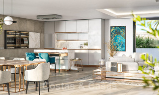 Nieuwe moderne luxevilla’s te koop met verbluffend panoramisch zeezicht langs de kustlijn tot aan Afrika in Manilva a/d Costa del Sol 34735 