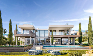 Nieuwe moderne luxevilla’s te koop met verbluffend panoramisch zeezicht langs de kustlijn tot aan Afrika in Manilva a/d Costa del Sol 34739 
