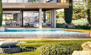 Nieuwe moderne luxevilla’s te koop met verbluffend panoramisch zeezicht langs de kustlijn tot aan Afrika in Manilva a/d Costa del Sol 34741 