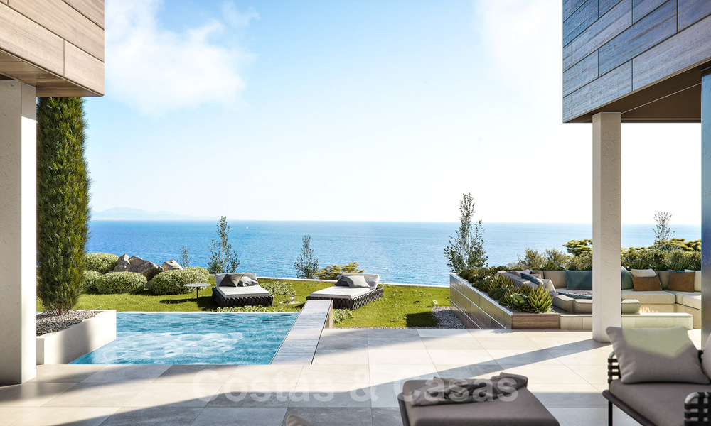 Moderne gelijkvloerse luxevilla te koop met schitterend panoramisch zeezicht te koop aan de Costa del Sol 34745
