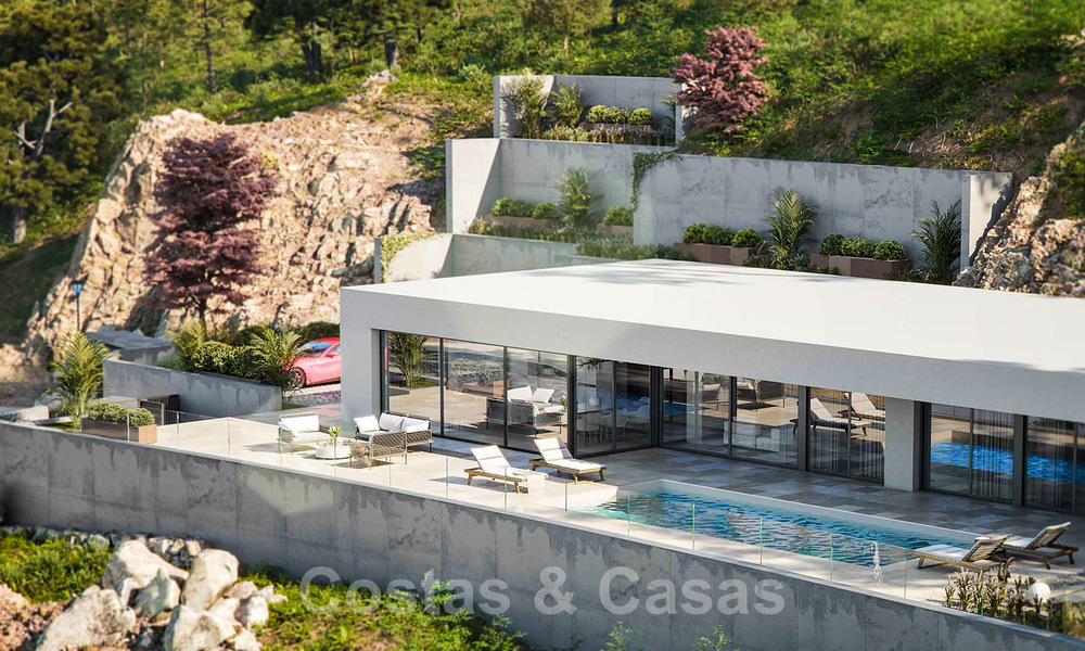 Moderne gelijkvloerse luxevilla te koop met schitterend panoramisch zeezicht te koop aan de Costa del Sol 34746