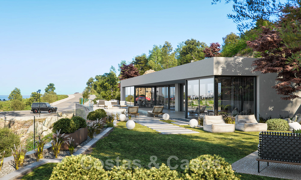 Moderne gelijkvloerse luxevilla te koop met schitterend panoramisch zeezicht te koop aan de Costa del Sol 34749