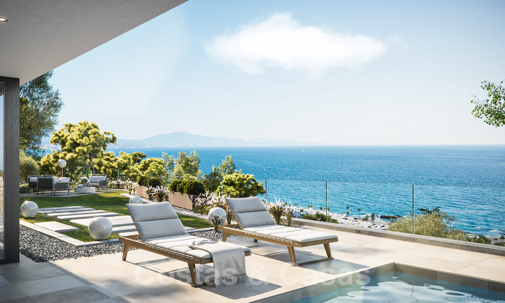 Moderne gelijkvloerse luxevilla te koop met schitterend panoramisch zeezicht te koop aan de Costa del Sol 34765