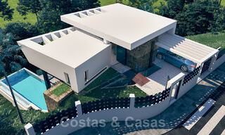 Moderne nieuwbouw luxevilla te koop direct aan de golfbaan nabij Estepona centrum 35052 