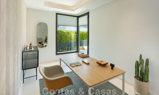 Instapklare moderne luxevilla te koop in een afgesloten woonwijk in Nueva Andalucia, Marbella 35124 
