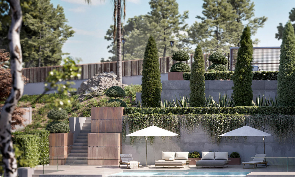Moderne nieuwbouw luxevilla´s te koop met een enorm terras en prachtig panoramisch zeezicht aan de Costa del Sol 35198