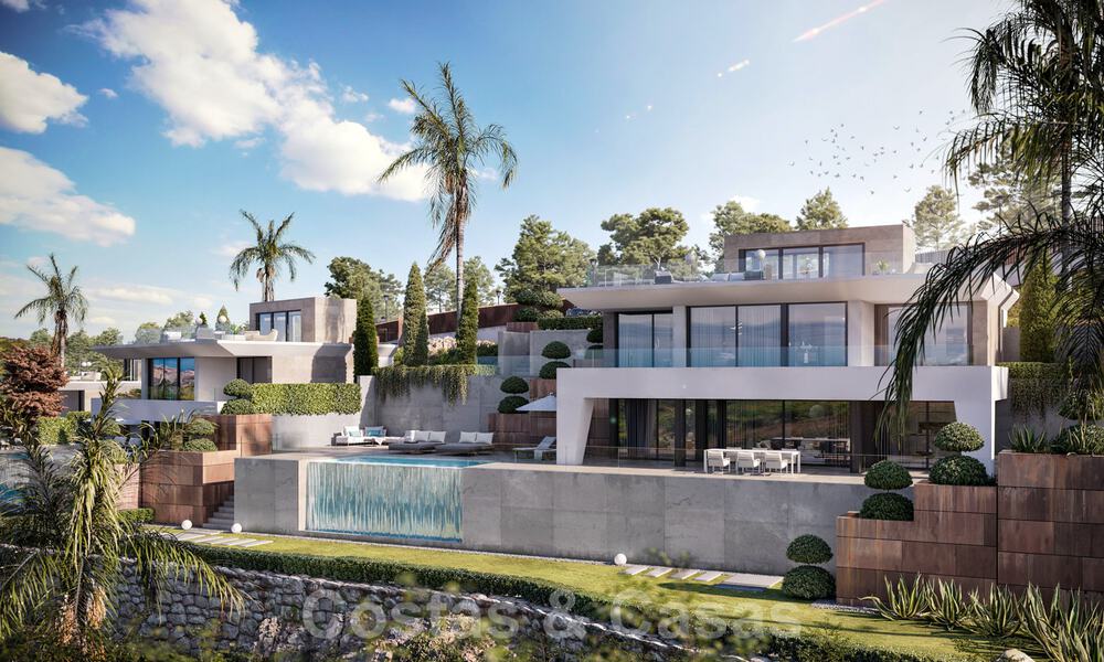 Moderne nieuwbouw luxevilla´s te koop met een enorm terras en prachtig panoramisch zeezicht aan de Costa del Sol 35199