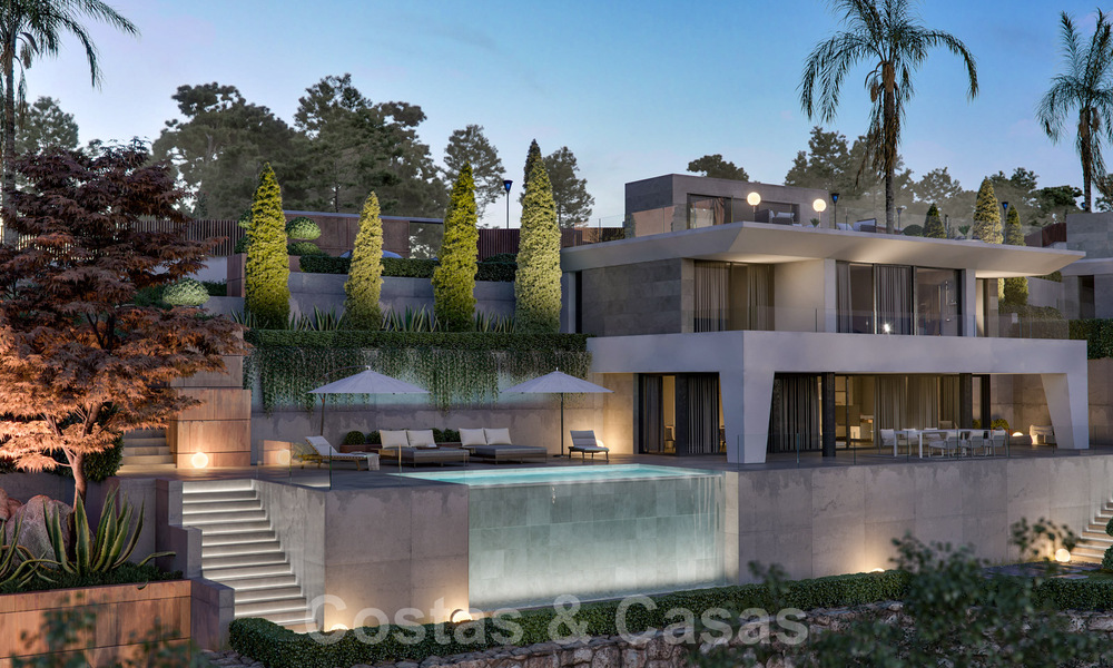 Moderne nieuwbouw luxevilla´s te koop met een enorm terras en prachtig panoramisch zeezicht aan de Costa del Sol 35202