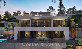 Moderne nieuwbouw luxevilla´s te koop met een enorm terras en prachtig panoramisch zeezicht aan de Costa del Sol 35205 