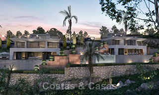 Moderne nieuwbouw luxevilla´s te koop met een enorm terras en prachtig panoramisch zeezicht aan de Costa del Sol 35209 