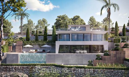 Moderne nieuwbouw luxevilla´s te koop met een enorm terras en prachtig panoramisch zeezicht aan de Costa del Sol 35211