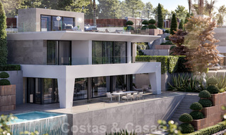 Moderne nieuwbouw luxevilla´s te koop met een enorm terras en prachtig panoramisch zeezicht aan de Costa del Sol 35212 