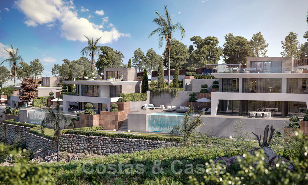 Moderne nieuwbouw luxevilla´s te koop met een enorm terras en prachtig panoramisch zeezicht aan de Costa del Sol 35214