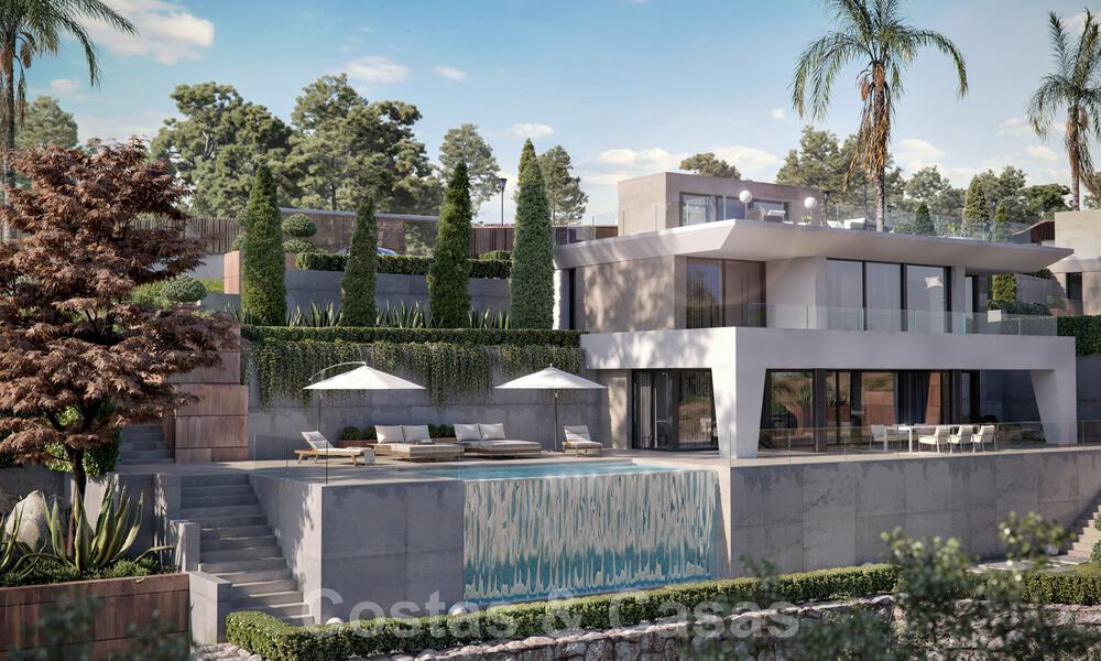 Moderne nieuwbouw luxevilla´s te koop met een enorm terras en prachtig panoramisch zeezicht aan de Costa del Sol 35215