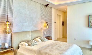 Instapklare, eigentijdse moderne villa te koop met golf- en zeezicht in vijfsterren golfresort in Marbella – Benahavis 35390 