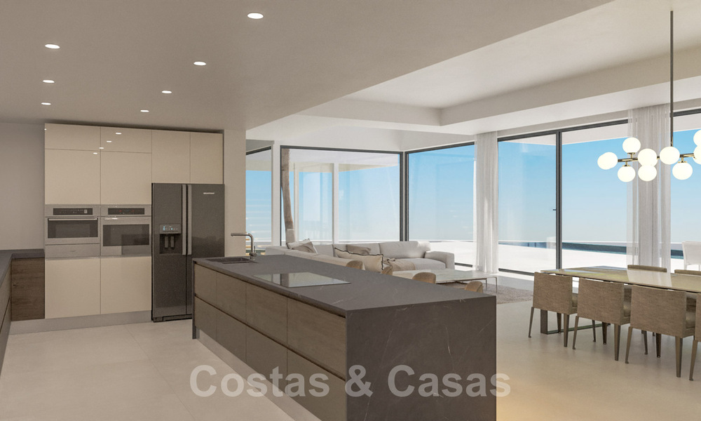 Moderne luxevilla te koop met panoramisch zeezicht aan de New Golden Mile tussen Marbella en Estepona. Instapklaar. 35584
