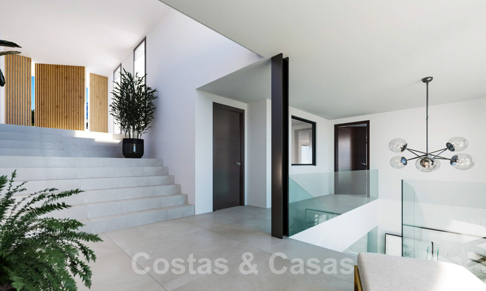 Moderne luxevilla te koop met panoramisch zeezicht aan de New Golden Mile tussen Marbella en Estepona. Instapklaar. 35592