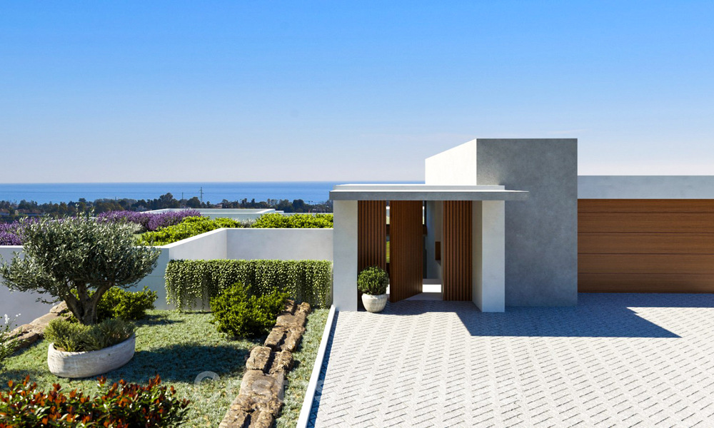 Moderne luxevilla te koop met panoramisch zeezicht aan de New Golden Mile tussen Marbella en Estepona. Instapklaar. 35593