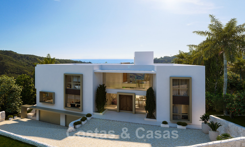 Nieuwbouw luxevilla te koop met zeezicht in het exclusieve La Zagaleta Golfresort, Benahavis - Marbella 36083