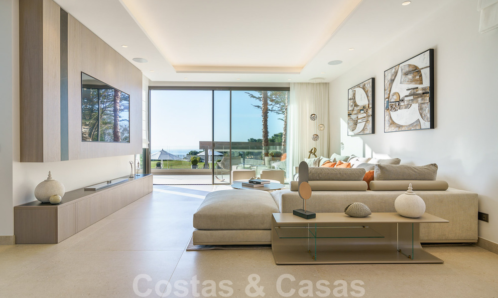 Nieuwbouw luxevilla te koop met zeezicht in het exclusieve La Zagaleta Golfresort, Benahavis - Marbella. Instapklaar. 40124