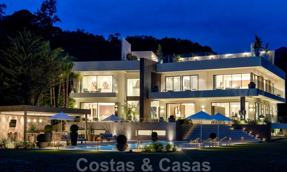 Nieuwbouw luxevilla te koop met zeezicht in het exclusieve La Zagaleta Golfresort, Benahavis - Marbella. Instapklaar. 40194