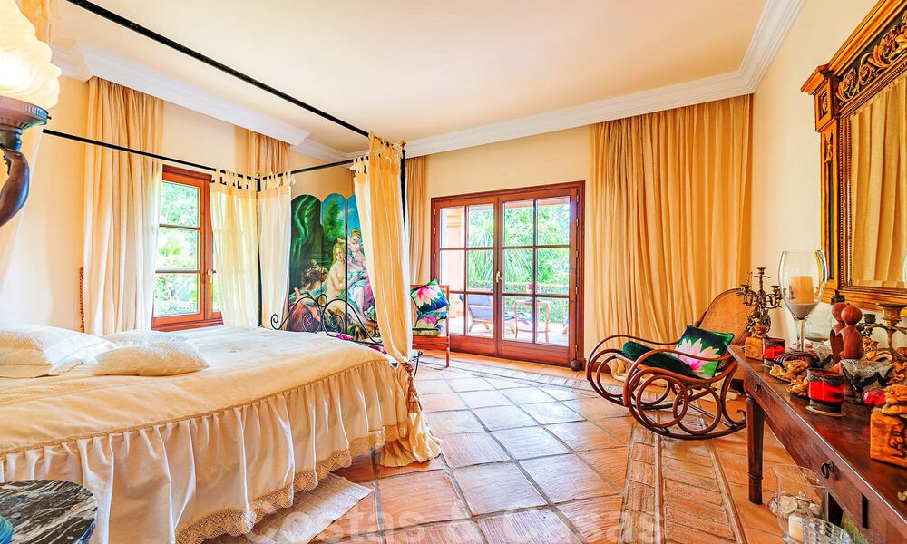 Stijlvolle rustieke luxevilla te koop met schitterend zeezicht in het exclusieve La Zagaleta Golfresort, Benahavis - Marbella 36286
